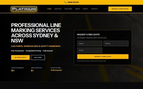 Screenshot of Platinum Linemarking